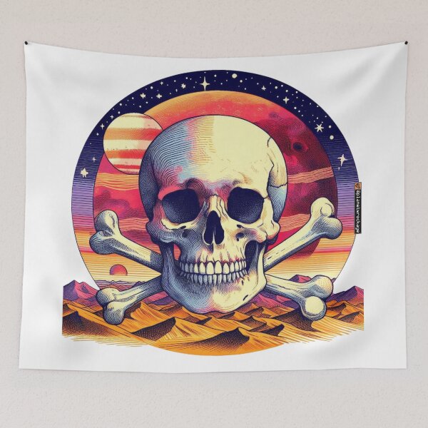 Item preview, Cosmic Skull & Crossbones designed and sold by planetwrockage.
