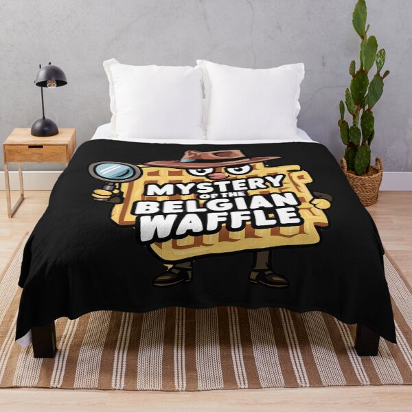 Item preview, ''Mystery of the Belgian Waffle'' Belgium funny foodie T-Shirt designed and sold by Witty Shirts.