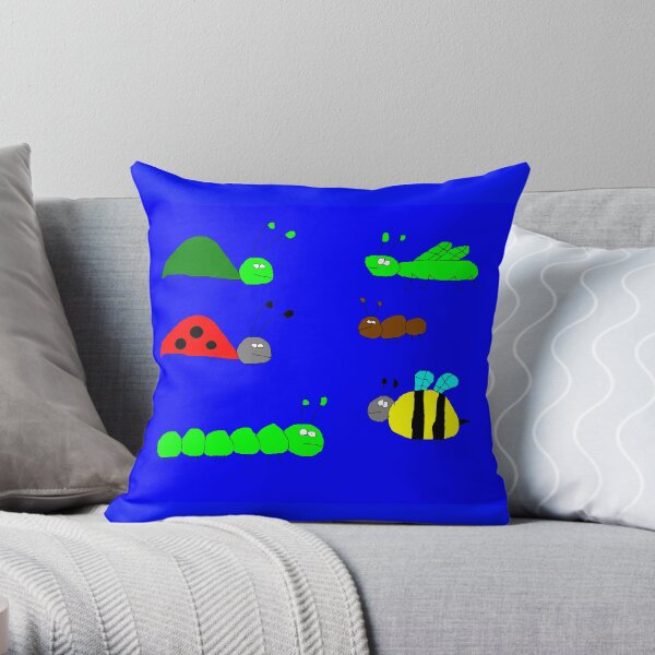 Bugs Throw Pillow
