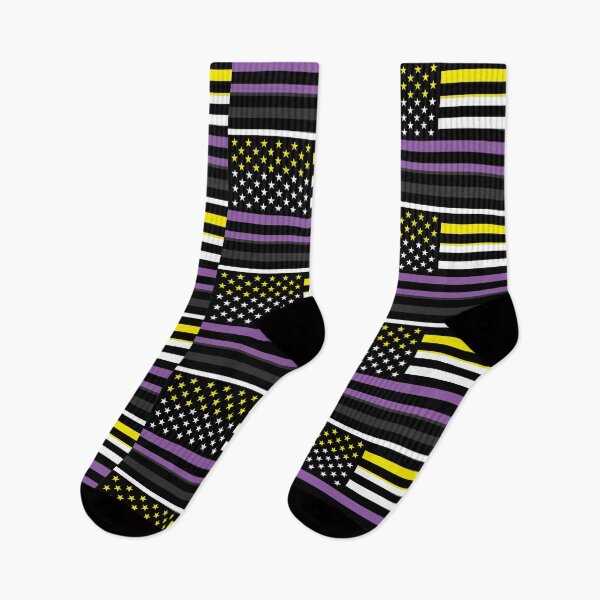 Item preview, Nonbinary Pride American Flag designed and sold by River Graphic Design.