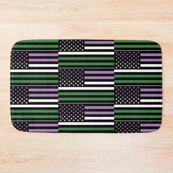 Item preview, Gender Queer Pride American Flag designed and sold by River Graphic Design.