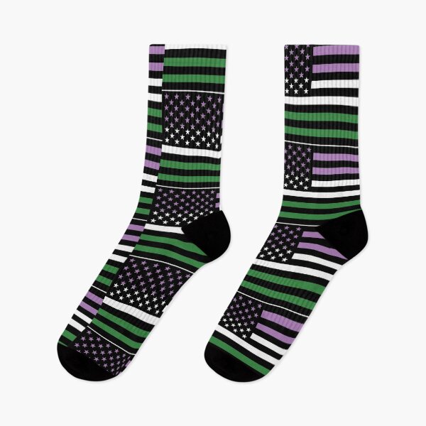 Item preview, Gender Queer Pride American Flag designed and sold by River Graphic Design.