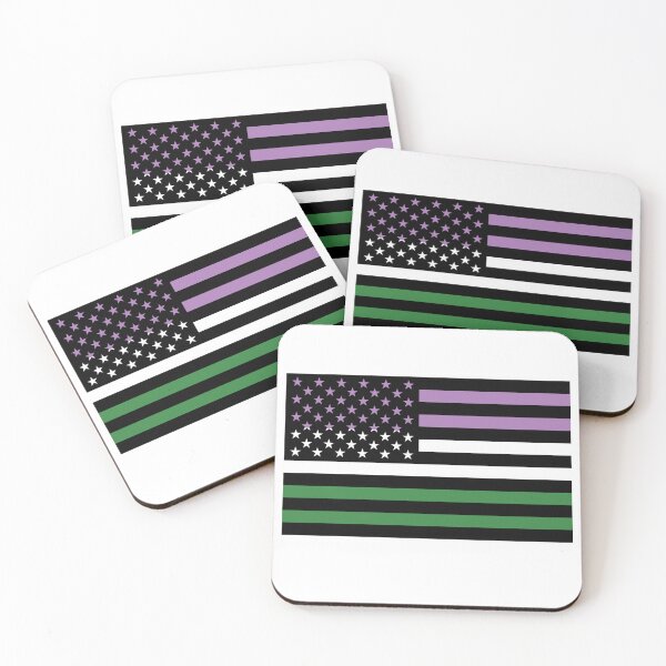 Item preview, Gender Queer Pride American Flag designed and sold by River Graphic Design.