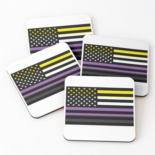 Item preview, Nonbinary Pride American Flag designed and sold by River Graphic Design.