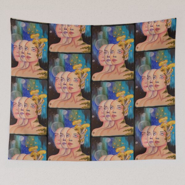 Item preview, Psychodelic popsurrealism painting portrait designed and sold by Kajper.