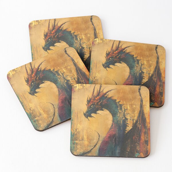 Item preview, Mythical Gilded Dragon Portrait designed and sold by OriginalBeerCat.