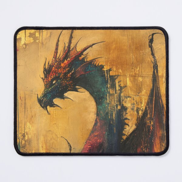 Item preview, Mythical Gilded Dragon Portrait designed and sold by OriginalBeerCat.