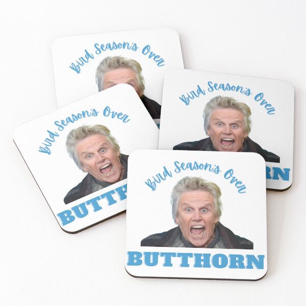 Item preview, Bird Season's Over Butthorn - BLUE designed and sold by Teehawk.