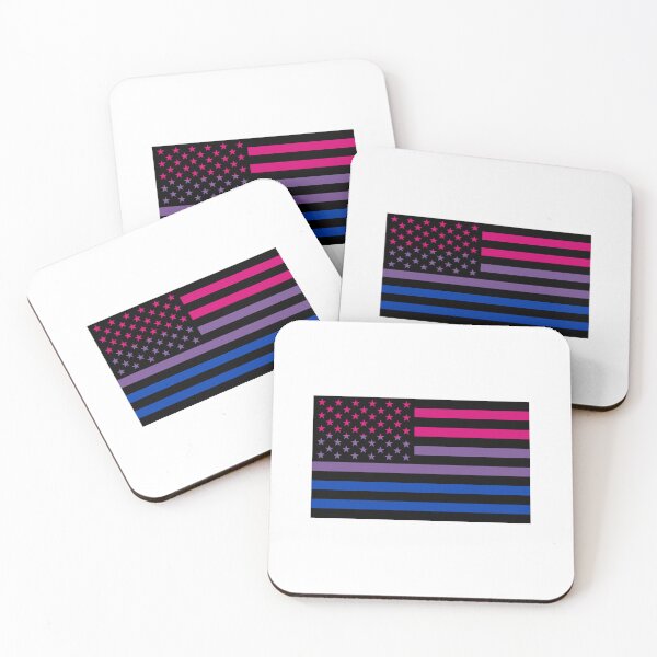 Item preview, Bisexual Pride American Flag designed and sold by River Graphic Design.