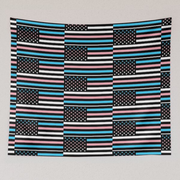 Item preview, Transgender Pride American Flag designed and sold by River Graphic Design.