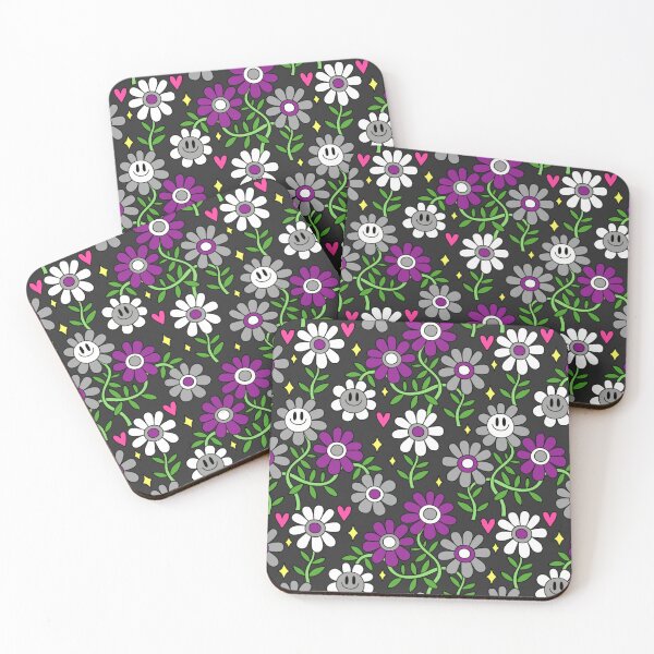 Item preview, Ace Pride Flower Pattern designed and sold by everything4eva.