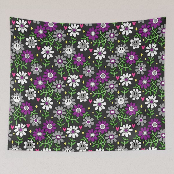 Item preview, Ace Pride Flower Pattern designed and sold by everything4eva.