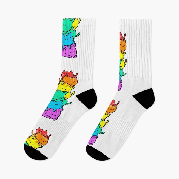 Item preview, Gay rainbow colored cats  designed and sold by Madison Creates.