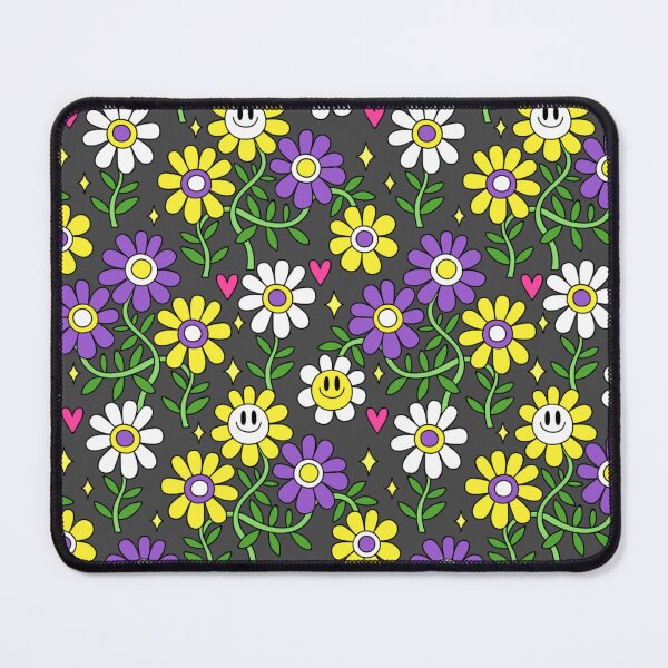 Item preview, Nonbinary Pride Flower Pattern designed and sold by everything4eva.
