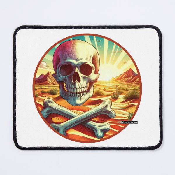 Item preview, Desert Skull & Crossbones designed and sold by planetwrockage.