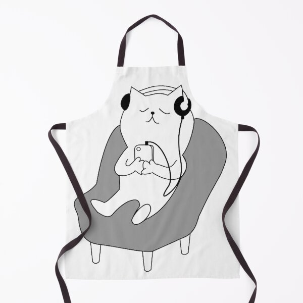 Item preview, Cat chilling on the couch jamming to music designed and sold by JH0816.