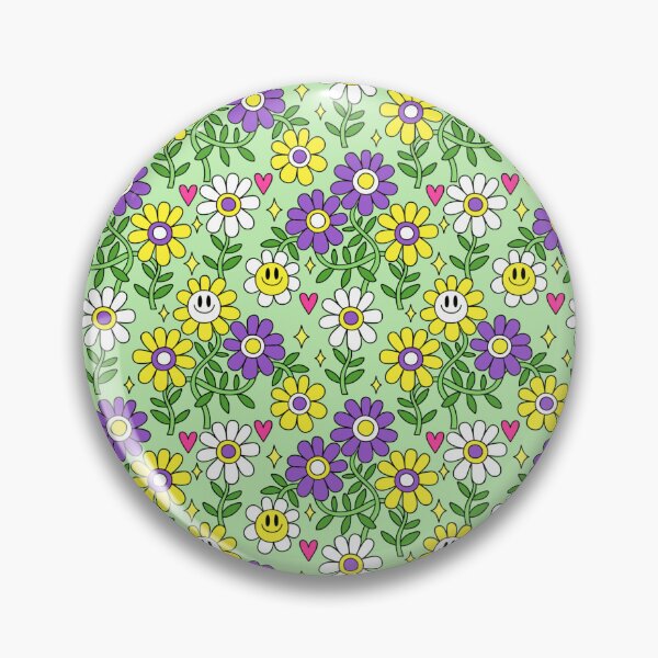 Item preview, Nonbinary Pride Flower Pattern 2 designed and sold by everything4eva.