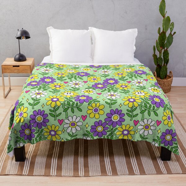 Item preview, Nonbinary Pride Flower Pattern 2 designed and sold by everything4eva.
