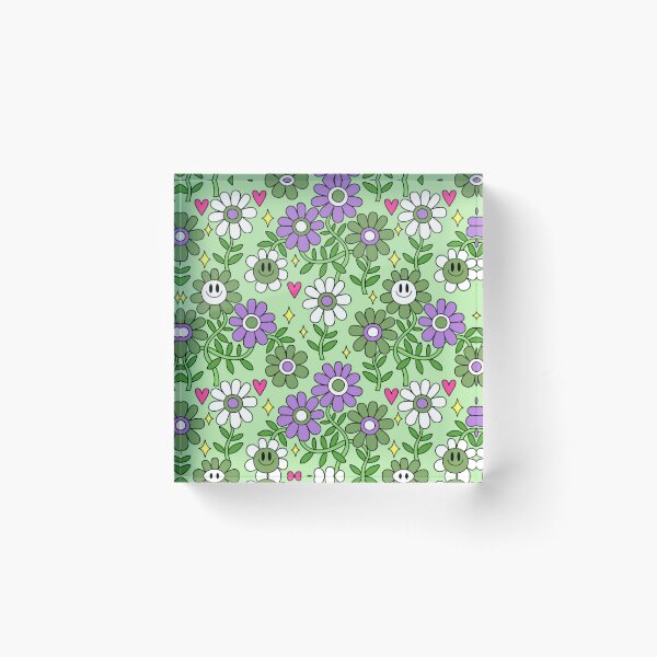 Item preview, Genderqueer Pride Flower Pattern 2 designed and sold by everything4eva.