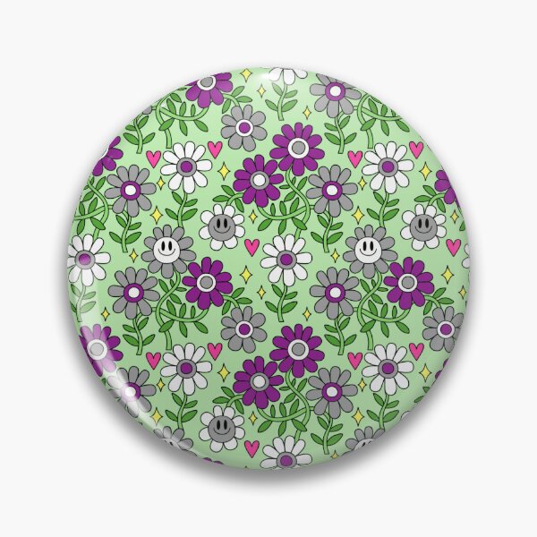 Item preview, Ace Pride Flower Pattern 2 designed and sold by everything4eva.