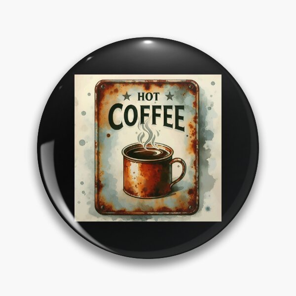 Item preview, Hot Coffee Retro Tin Sign designed and sold by Thedigital91.