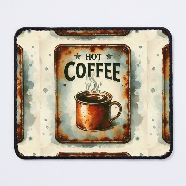 Item preview, Hot Coffee Retro Tin Sign designed and sold by Thedigital91.