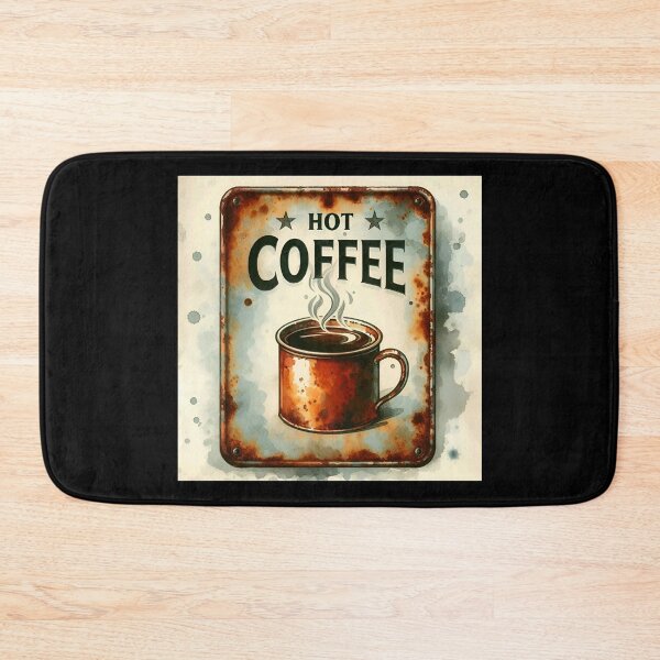 Item preview, Hot Coffee Retro Tin Sign designed and sold by Thedigital91.