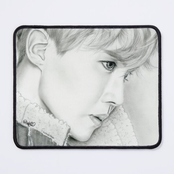 Item preview, BTS jhope Jung Hoseok hand drawn charcoal portrait designed and sold by CloudLily.