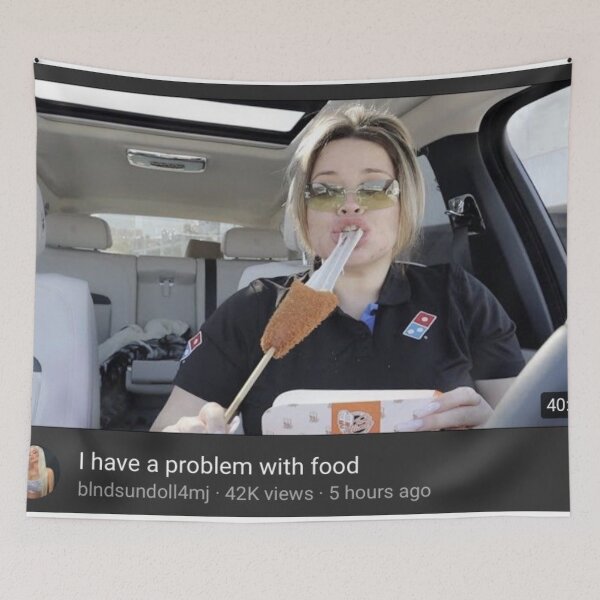 Item preview, "I have a problem with food" designed and sold by Alyssa Kindick.