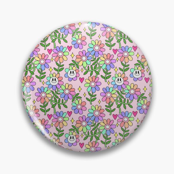 Item preview, Pastel Rainbow Flower Pattern designed and sold by everything4eva.