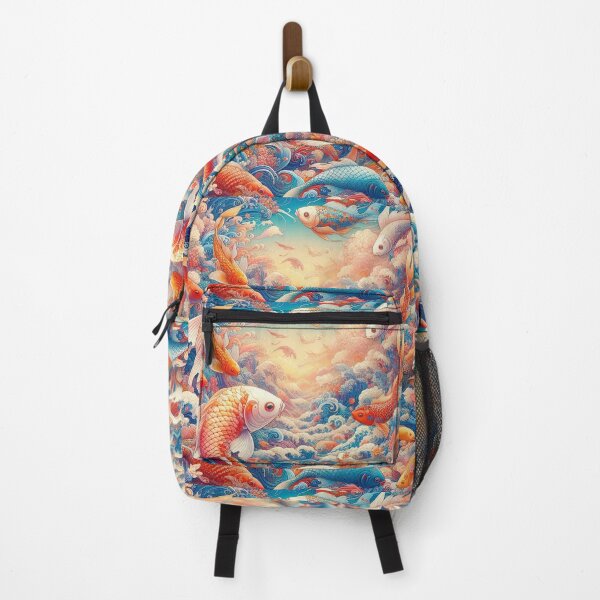 Item preview,  Spectacular Colorful Gold Fish Pattern  designed and sold by DigiDreamyArt.