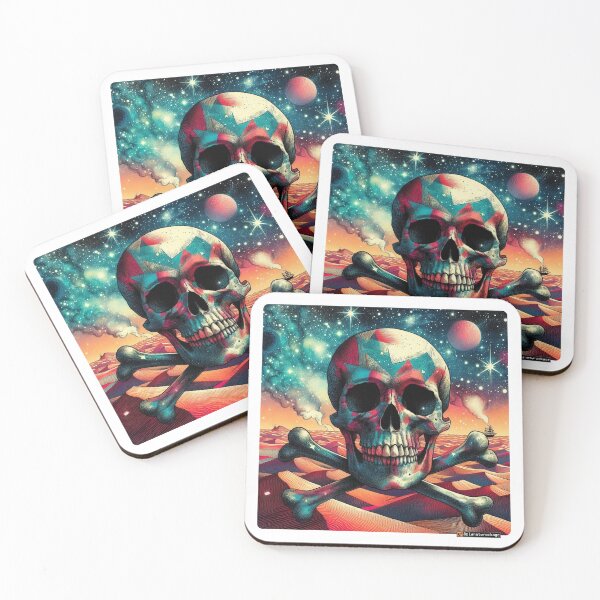Item preview, Cosmic Skull & Crossbones 3 designed and sold by planetwrockage.