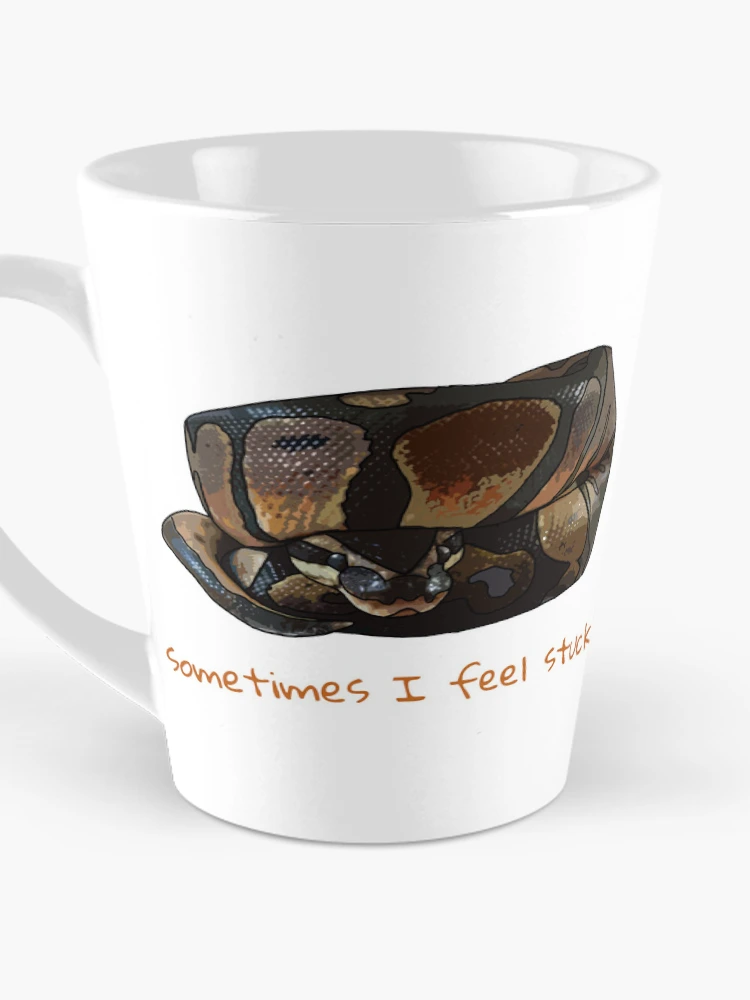 Thumbnail 3 of 4, Coffee Mug, Stuck Ball Python designed and sold by UnderbiteShop.