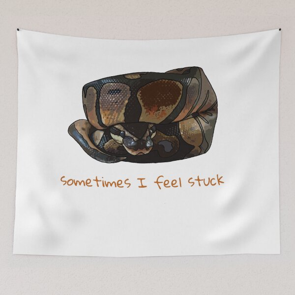 Item preview, Stuck Ball Python designed and sold by UnderbiteShop.