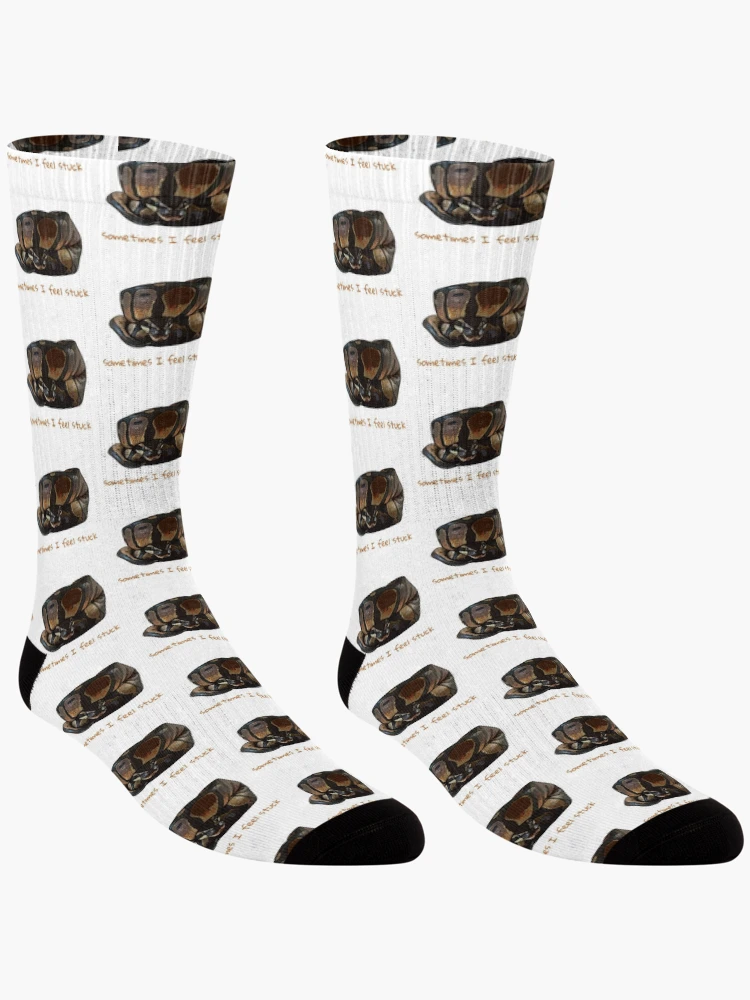 Thumbnail 3 of 5, Socks, Stuck Ball Python designed and sold by UnderbiteShop.