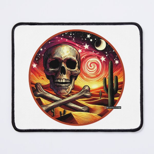 Item preview, Cosmic Desert Skull & Crossbones designed and sold by planetwrockage.