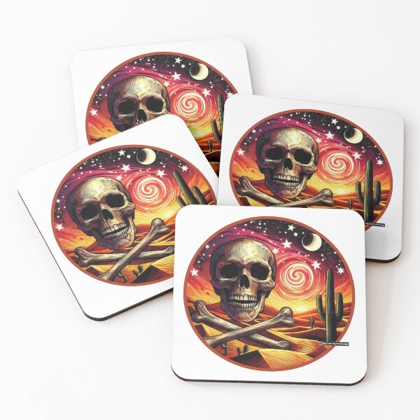 Item preview, Cosmic Desert Skull & Crossbones designed and sold by planetwrockage.
