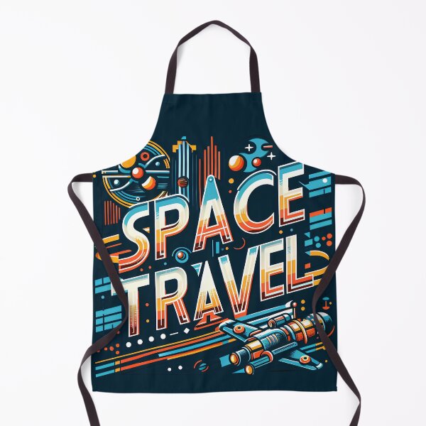 Item preview, SPACE TRAVEL, typography, retro futuristic designed and sold by maxmaj.