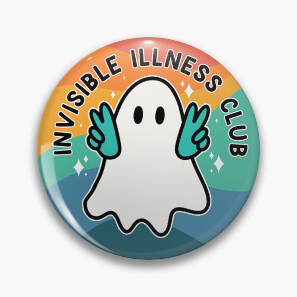 Item preview, Invisible Illness Club Pin Badge designed and sold by taradrydesign.
