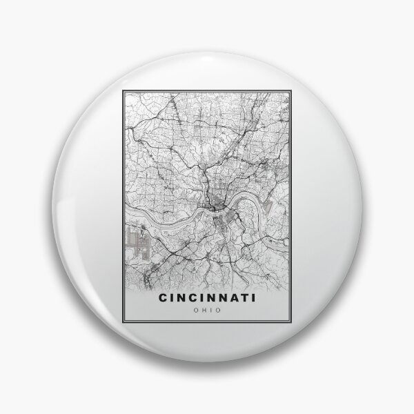 Item preview, Cincinnati Map designed and sold by Tamas Das.