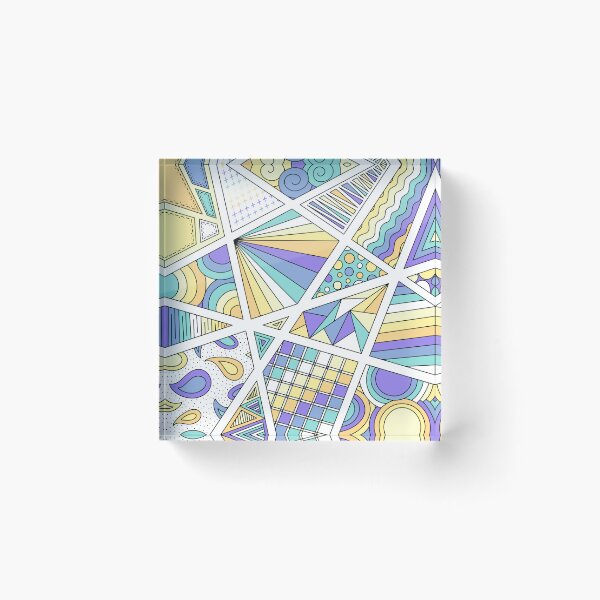 Item preview, Genderfaun Pride Zen Doodle Abstract Modern Pastel designed and sold by JoyfulJen.