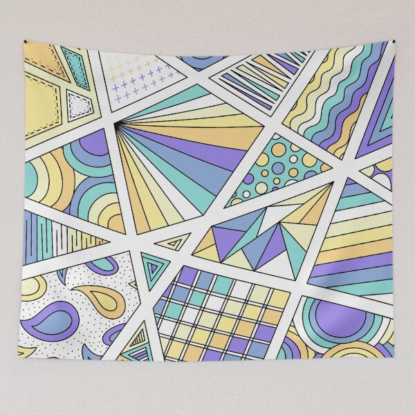 Item preview, Genderfaun Pride Zen Doodle Abstract Modern Pastel designed and sold by JoyfulJen.