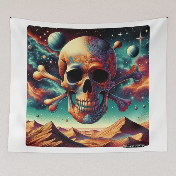 Artikelvorschau, Kopie von Cosmic Skull & Crossbones 4 entworfen und verkauft von planetwrockage.
