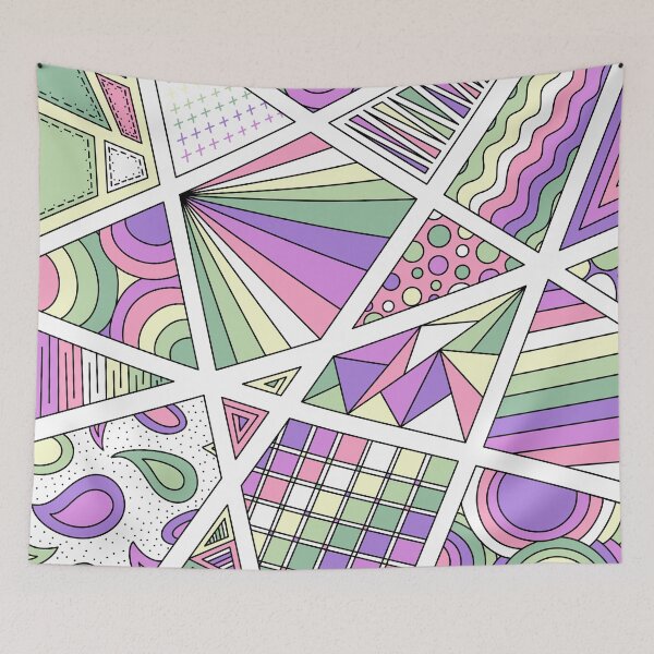 Item preview, Genderfae Pride Zen Doodle Abstract Modern Pastel designed and sold by JoyfulJen.