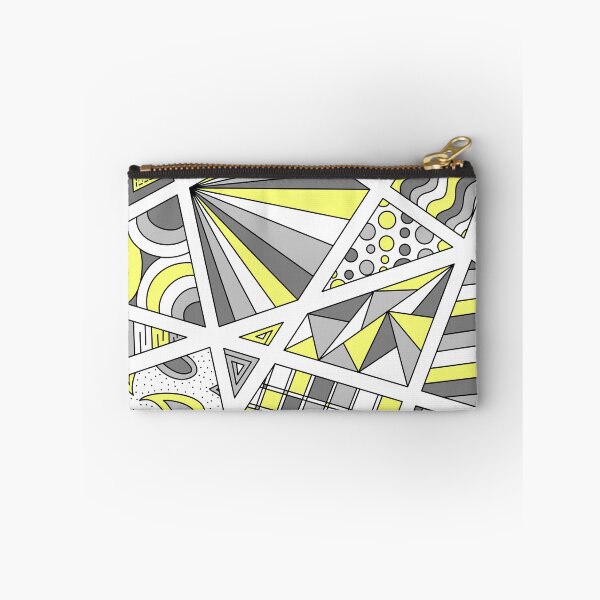 Item preview, Demigender Pride Zen Doodle Abstract Modern Gray Yellow designed and sold by JoyfulJen.