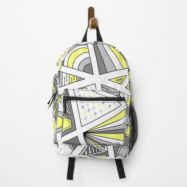 Item preview, Demigender Pride Zen Doodle Abstract Modern Gray Yellow designed and sold by JoyfulJen.