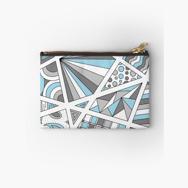 Item preview, Demiboy Pride Zen Doodle Abstract Modern Gray Blue designed and sold by JoyfulJen.