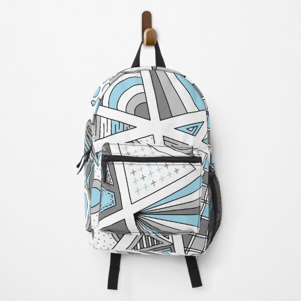 Item preview, Demiboy Pride Zen Doodle Abstract Modern Gray Blue designed and sold by JoyfulJen.