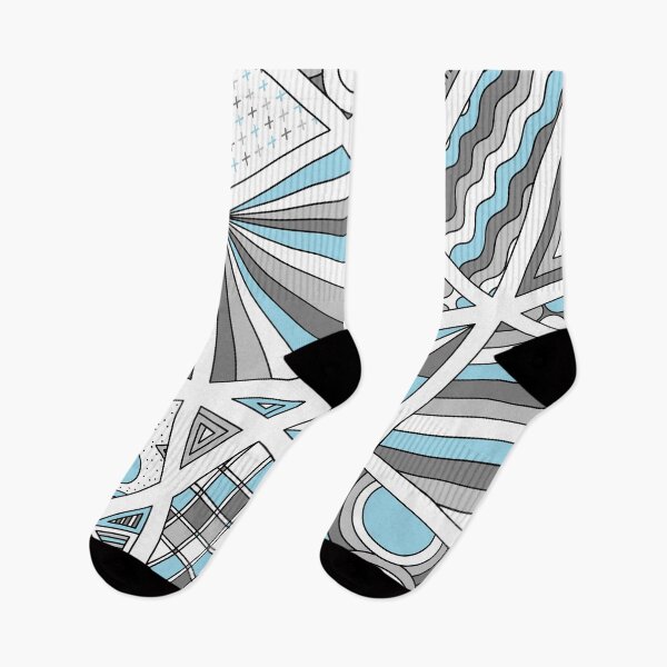 Item preview, Demiboy Pride Zen Doodle Abstract Modern Gray Blue designed and sold by JoyfulJen.