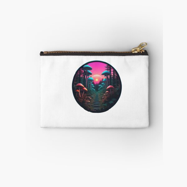 Item preview, Synthwave Magical Mushrooms in the Forest designed and sold by EmeraldCauldren.